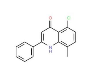 5-Chloro-8-methyl-2-phenyl-4-quinolinol (CAS 1070879-82-1) - chemical structure image