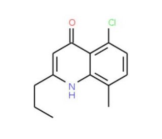 5-Chloro-8-methyl-2-propyl-4-quinolinol (CAS 1070880-11-3) - chemical structure image