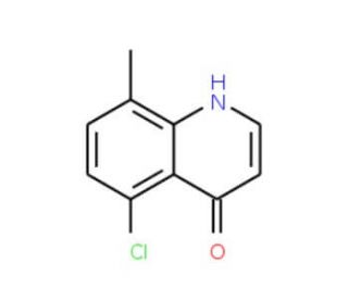 5-Chloro-8-methyl-4-quinolinol (CAS 203626-37-3) - chemical structure image