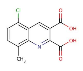 5-Chloro-8-methylquinoline-2,3-dicarboxylic acid (CAS 948294-19-7) - chemical structure image