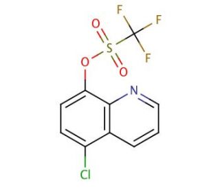 5-Chloro-8-quinolinetrifluoromethanesulfonate (CAS 157437-38-2) - chemical structure image
