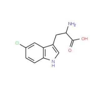 5-Chloro-DL-tryptophan (CAS 154-07-4) - chemical structure image