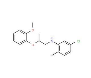 5-Chloro-N-[2-(2-methoxyphenoxy)propyl]-2-methylaniline - chemical structure image