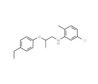 5-Chloro-N-[2-(4-ethylphenoxy)propyl]-2-methylaniline - chemical structure image