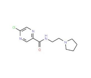 5-chloro-N-(2-pyrrolidin-1-ylethyl)pyrazine-2-carboxamide - chemical structure image