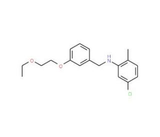 5-Chloro-N-[3-(2-ethoxyethoxy)benzyl]-2-methylaniline - chemical structure image