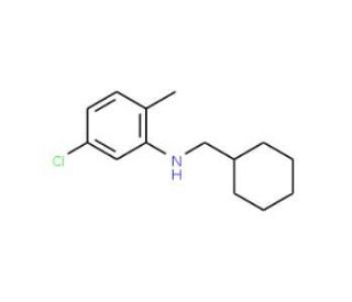 5-Chloro-N-(cyclohexylmethyl)-2-methylaniline - chemical structure image