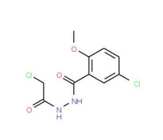 5-chloro-N&prime;-(chloroacetyl)-2-methoxybenzohydrazide - chemical structure image