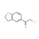 5-Chloroacetyl-2,3-dihydrobenzofuran (CAS 64089-34-5) - chemical structure image