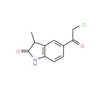 5-(chloroacetyl)-3-methyl-1,3-dihydro-2H-indol-2-one - chemical structure image
