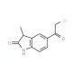 5-(chloroacetyl)-3-methyl-1,3-dihydro-2H-indol-2-one - chemical structure image