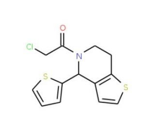 5-(chloroacetyl)-4-thien-2-yl-4,5,6,7-tetrahydrothieno[3,2-c]pyridine - chemical structure image