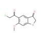 5-(chloroacetyl)-6-methoxy-1-benzofuran-3(2H)-one - chemical structure image