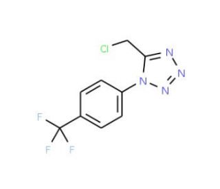 5-(chloromethyl)-1-[4-(trifluoromethyl)phenyl]-1H-1,2,3,4-tetrazole - chemical structure image