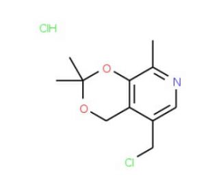 5-Chloromethyl-2,2,8-trimethyl-4H-[1,3]dioxino-[4,5-c]pyridine hydrochloride - chemical structure image