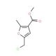 5-Chloromethyl-2-methyl-furan-3-carboxylic acid methyl ester (CAS 35351-32-7) - chemical structure image