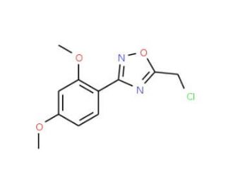 5-(chloromethyl)-3-(2,4-dimethoxyphenyl)-1,2,4-oxadiazole - chemical structure image