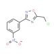 5-Chloromethyl-3-(3-nitro-phenyl)-[1,2,4]oxadiazole (CAS 6595-78-4) - chemical structure image