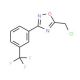 5-(Chloromethyl)-3-[3-(trifluoromethyl)phenyl]-1,2,4-oxadiazole (CAS 844498-80-2) - chemical structure image