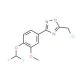 5-(chloromethyl)-3-[4-(difluoromethoxy)-3-methoxyphenyl]-1,2,4-oxadiazole - chemical structure image