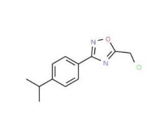 5-(chloromethyl)-3-(4-isopropylphenyl)-1,2,4-oxadiazole - chemical structure image