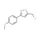 5-(Chloromethyl)-3-(4-methoxyphenyl)isoxazole - chemical structure image