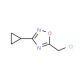 5-(chloromethyl)-3-cyclopropyl-1,2,4-oxadiazole (CAS 119223-01-7) - chemical structure image