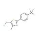 5-Chloromethyl-4-methyl-2-(4-trifluoromethylphenyl)thiazole (CAS 317318-97-1) - chemical structure image