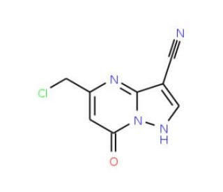 5-(chloromethyl)-7-hydroxypyrazolo[1,5-a]pyrimidine-3-carbonitrile - chemical structure image