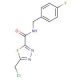 5-(chloromethyl)-N-(4-fluorobenzyl)-1,3,4-thiadiazole-2-carboxamide - chemical structure image