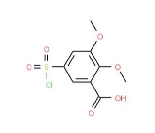 5-(chlorosulfonyl)-2,3-dimethoxybenzoic acid - chemical structure image