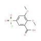 5-(chlorosulfonyl)-2,3-dimethoxybenzoic acid - chemical structure image