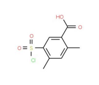 5-(chlorosulfonyl)-2,4-dimethylbenzoic acid - chemical structure image