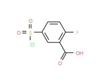 5-(chlorosulfonyl)-2-fluorobenzoic acid (CAS 37098-75-2) - chemical structure image