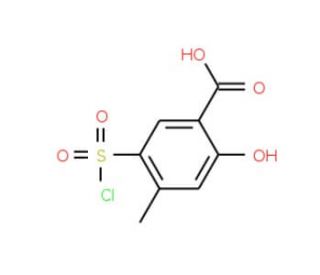 5-(chlorosulfonyl)-2-hydroxy-4-methylbenzoic acid - chemical structure image