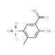 5-(chlorosulfonyl)-2-hydroxy-4-methylbenzoic acid - chemical structure image