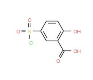5-(Chlorosulfonyl)salicylic acid (CAS 17243-13-9) - chemical structure image