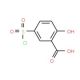 5-(Chlorosulfonyl)salicylic acid (CAS 17243-13-9) - chemical structure image