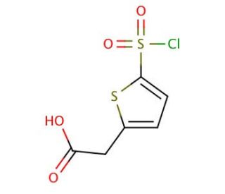 [5-(chlorosulfonyl)thien-2-yl]acetic acid - chemical structure image
