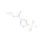 5-Chlorosulphonyl-furan-3-carboxylic acid ethyl ester (CAS 256373-91-8) - chemical structure image