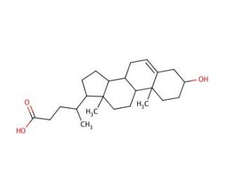 5-Cholenic acid-3&beta;-ol (CAS 5255-17-4) - chemical structure image