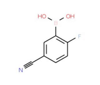 5-Cyano-2-fluorophenylboronic acid (CAS 468718-30-1) - chemical structure image