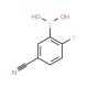 5-Cyano-2-fluorophenylboronic acid (CAS 468718-30-1) - chemical structure image
