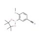5-Cyano-2-methoxyphenylboronic acid pinacol ester (CAS 706820-96-4) - chemical structure image