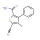 5-Cyano-4-methyl-3-phenyl-2-thiophenecarboxamide (CAS 70541-99-0) - chemical structure image