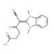 5-cyano-5-(1,3-dimethyl-1,3-dihydro-2H-benzimidazol-2-ylidene)-4-oxopentanoic acid 的分子结构 5-cyano-5-(1,3-dimethyl-1,3-dihydro-2H-benzimidazol-2-ylidene)-4-oxopentanoic acid - chemical structure image
