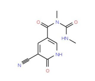 5-cyano-N-methyl-N-[(methylamino)carbonyl]-6-oxo-1,6-dihydropyridine-3-carboxamide - chemical structure image
