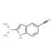 5-Cyanoindole-2-boronic acid (CAS 871329-64-5) - chemical structure image
