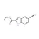 5-Cyanoindole-2-carboxylic acid ethyl ester (CAS 105191-13-7) - chemical structure image