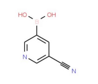5-Cyanopyridine-3-boronic acid (CAS 497147-93-0) - chemical structure image